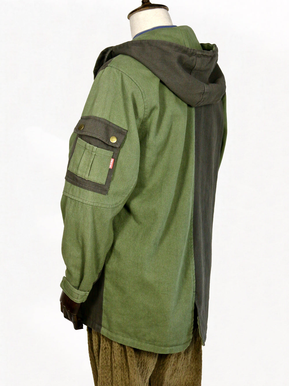 Outwear - Double-Color Long Hoodie Outwear