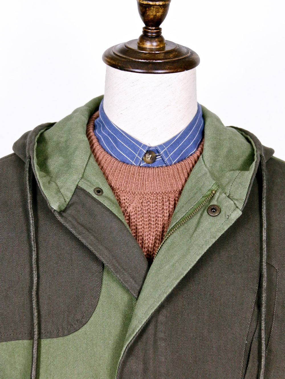 Outwear - Double-Color Long Hoodie Outwear