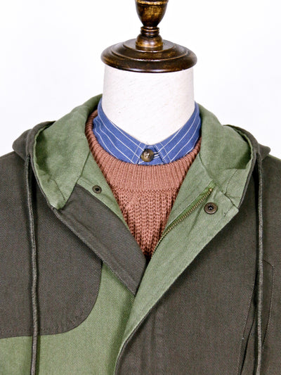 Outwear - Double-Color Long Hoodie Outwear