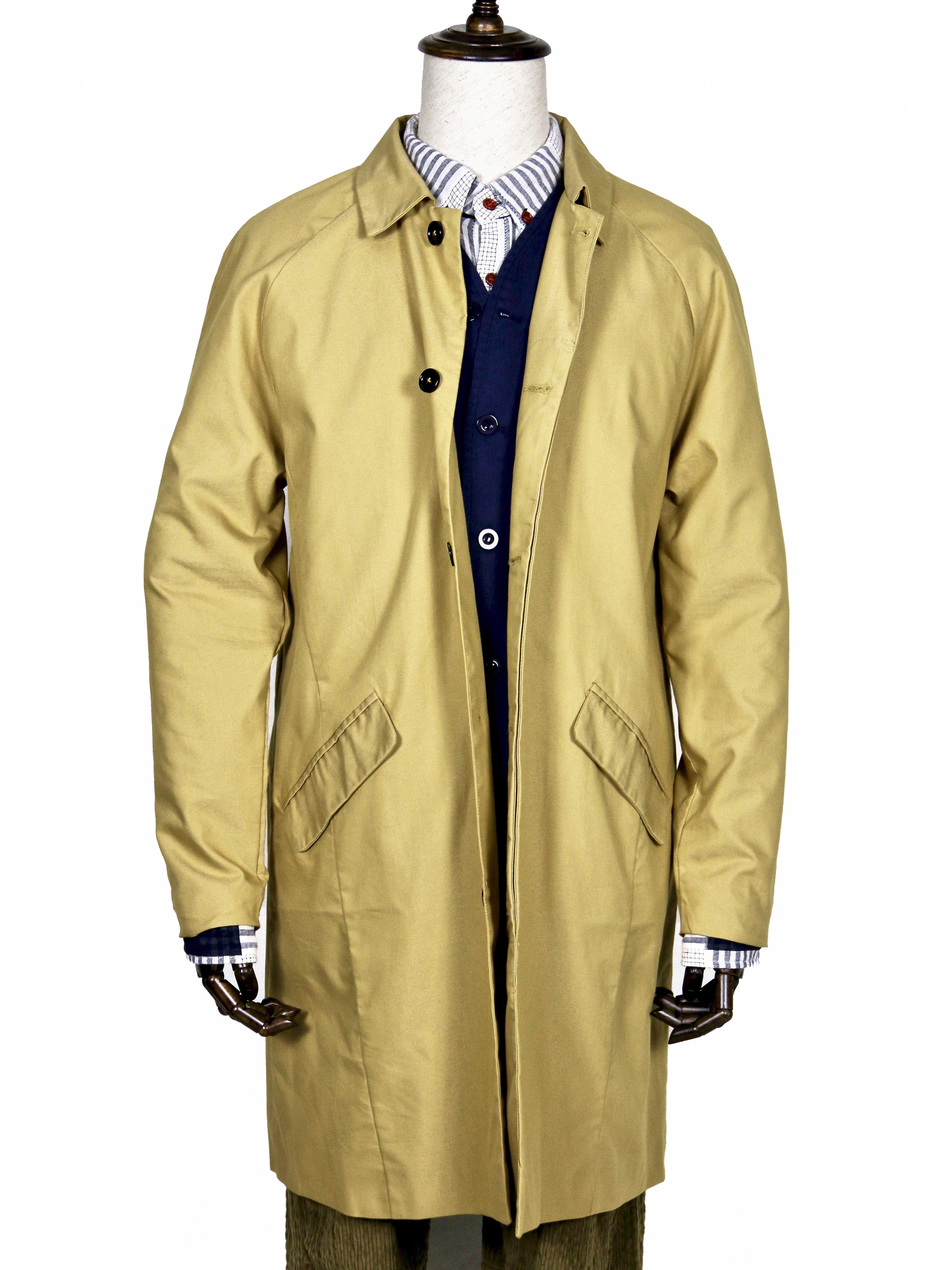 最終価格 MASU RAGLAN LONG COAT 48 19aw Maiyifu-GJ Men's Mid-Length Trench Coat Slim Fit Double