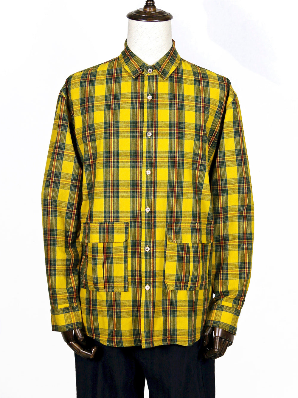 Shirt - Multi-Color Woven Checked Long Shirt